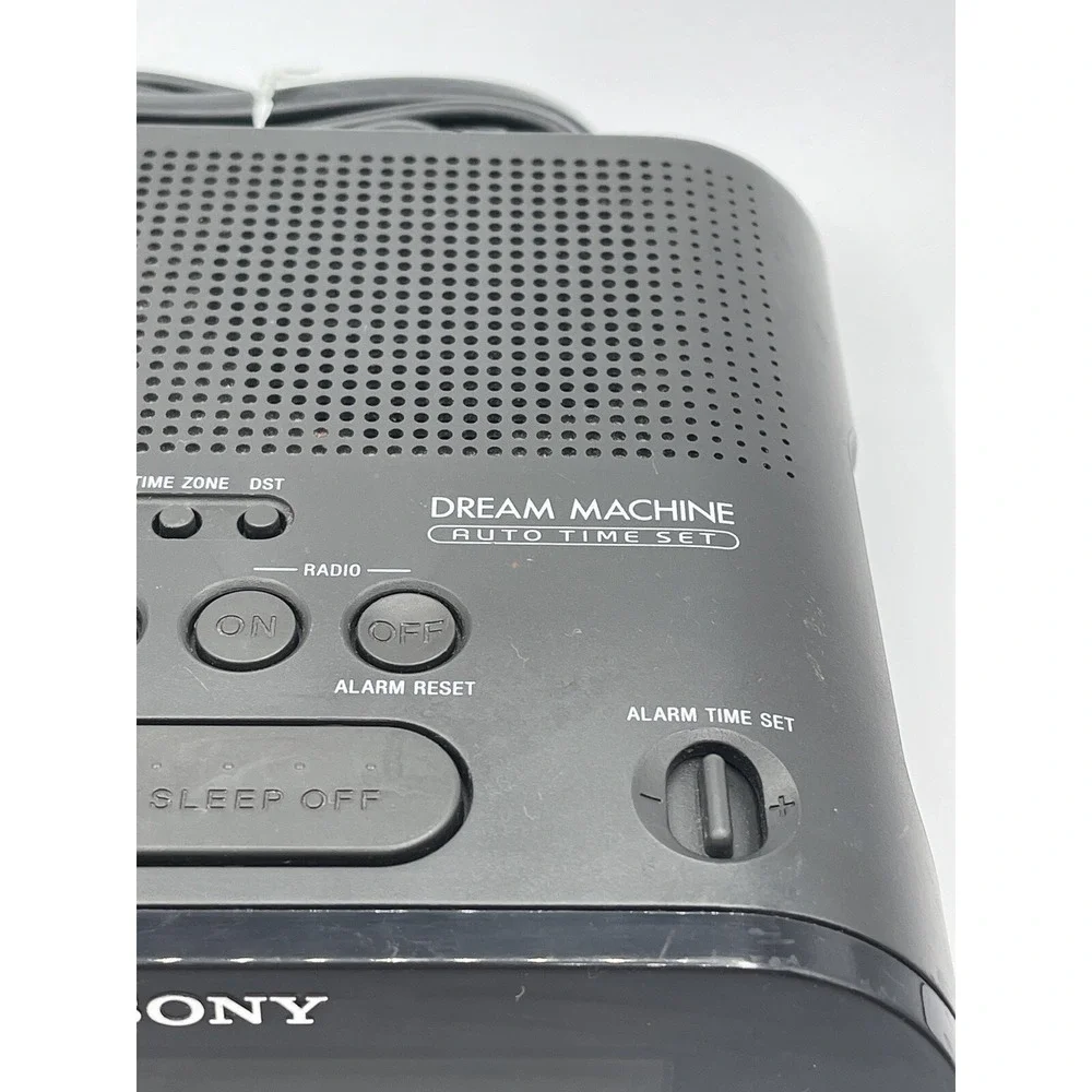 Sony Dream Machine ICF-C218‎ Black AM/FM Alarm Clock Radio Tested Working
